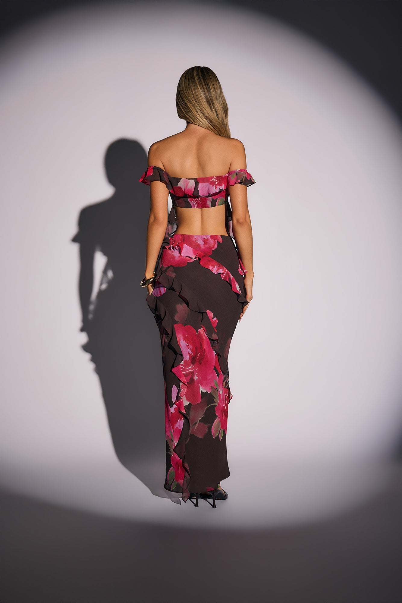 Kissed By Sun Maxi Skirt Jardin Floral Print