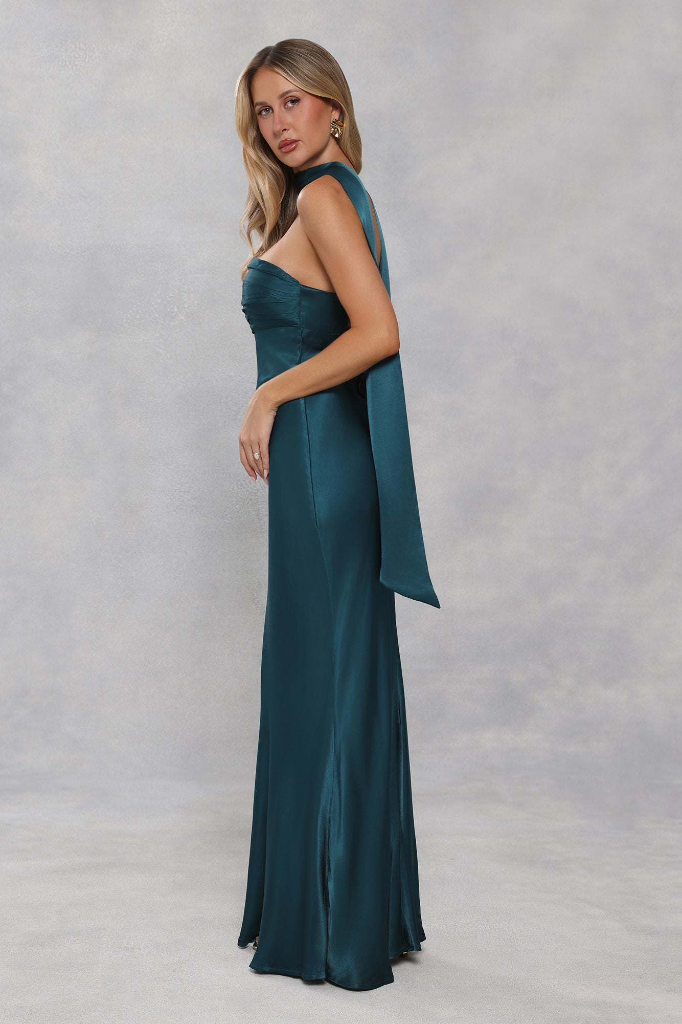 Satin Neck Scarf Teal