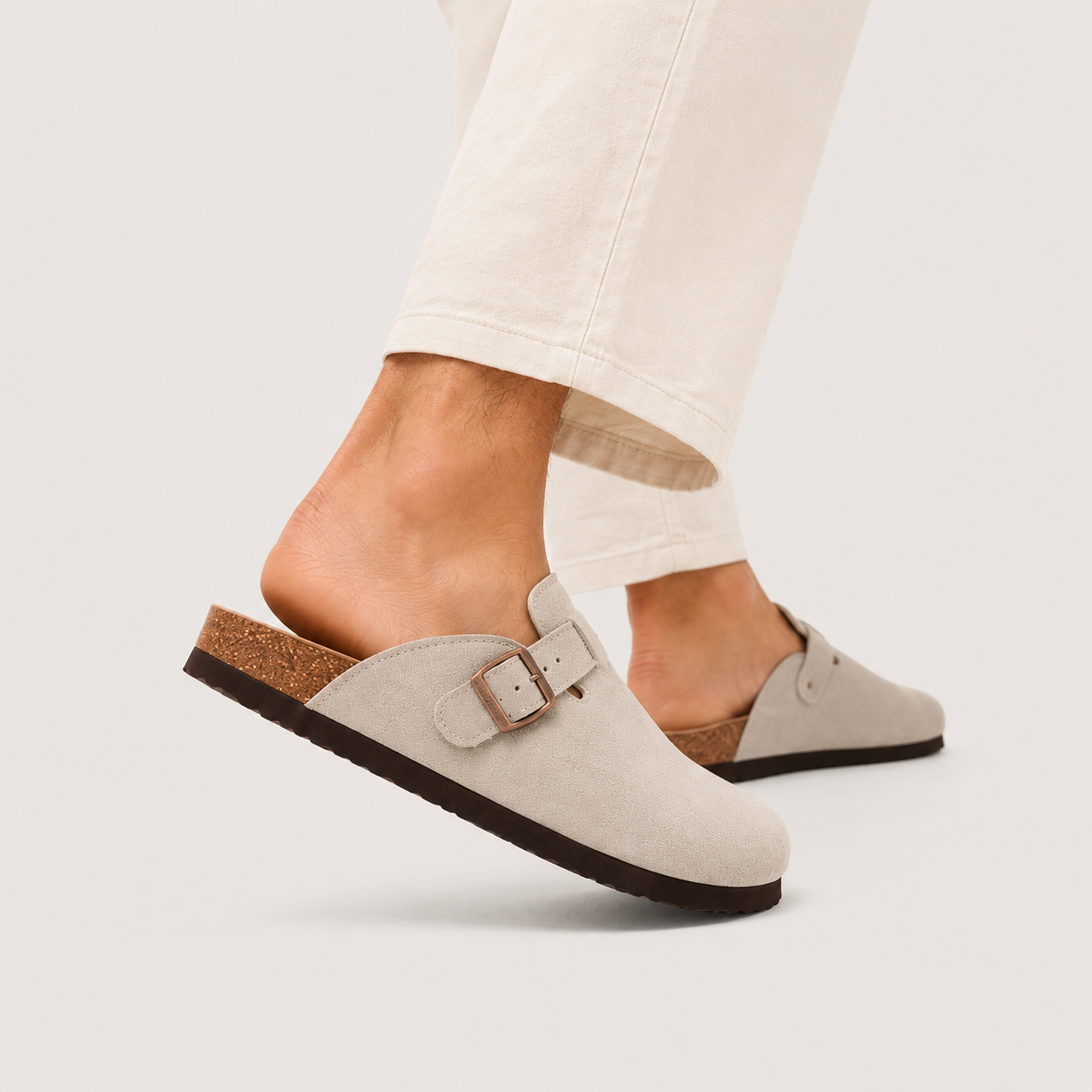 Men's Suede Cork Clogs | Legacy