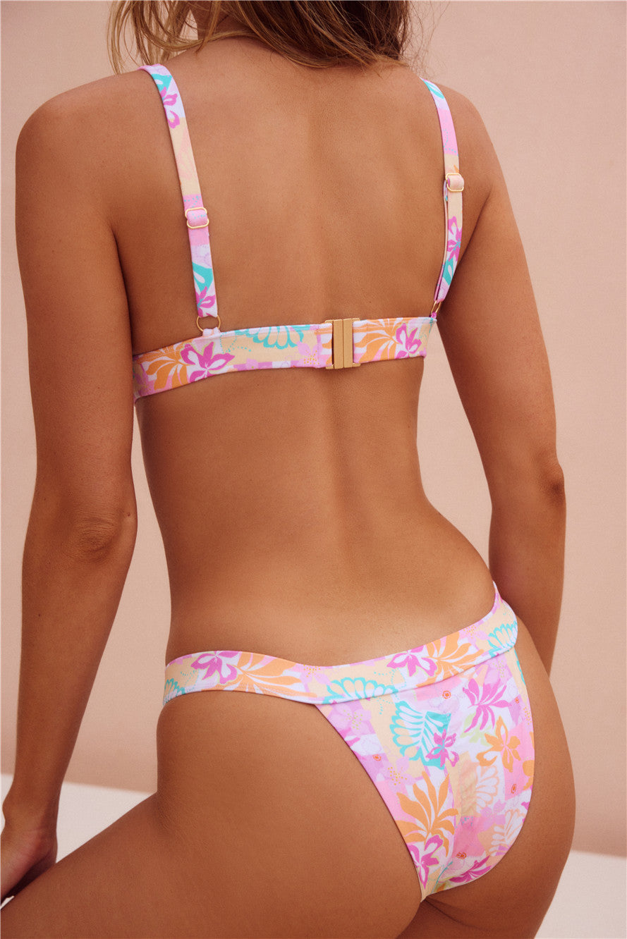 Lush Tropics Swim Bottom Tropical Print