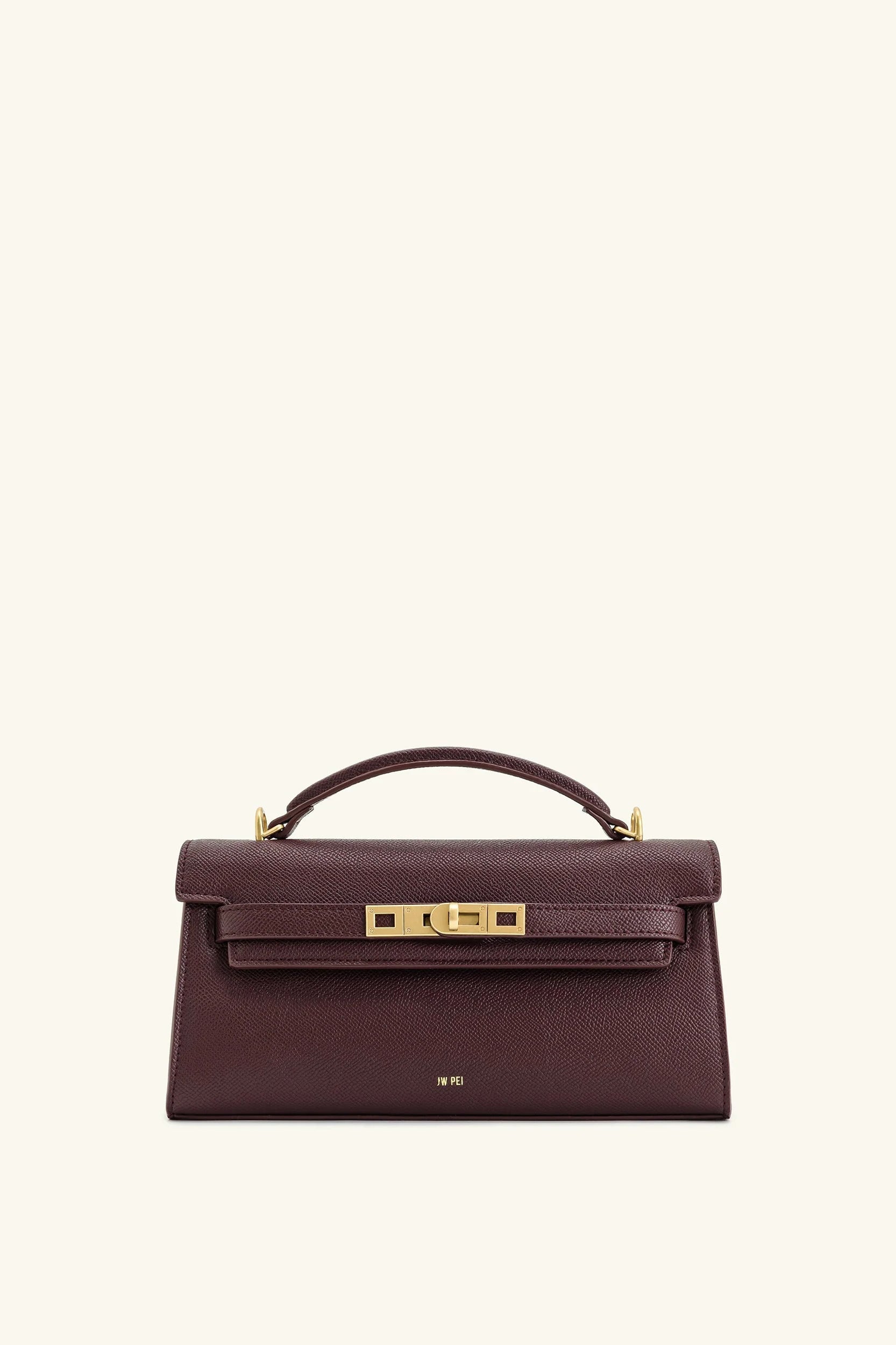 Noor Top Handle Bag Deep Burgundy