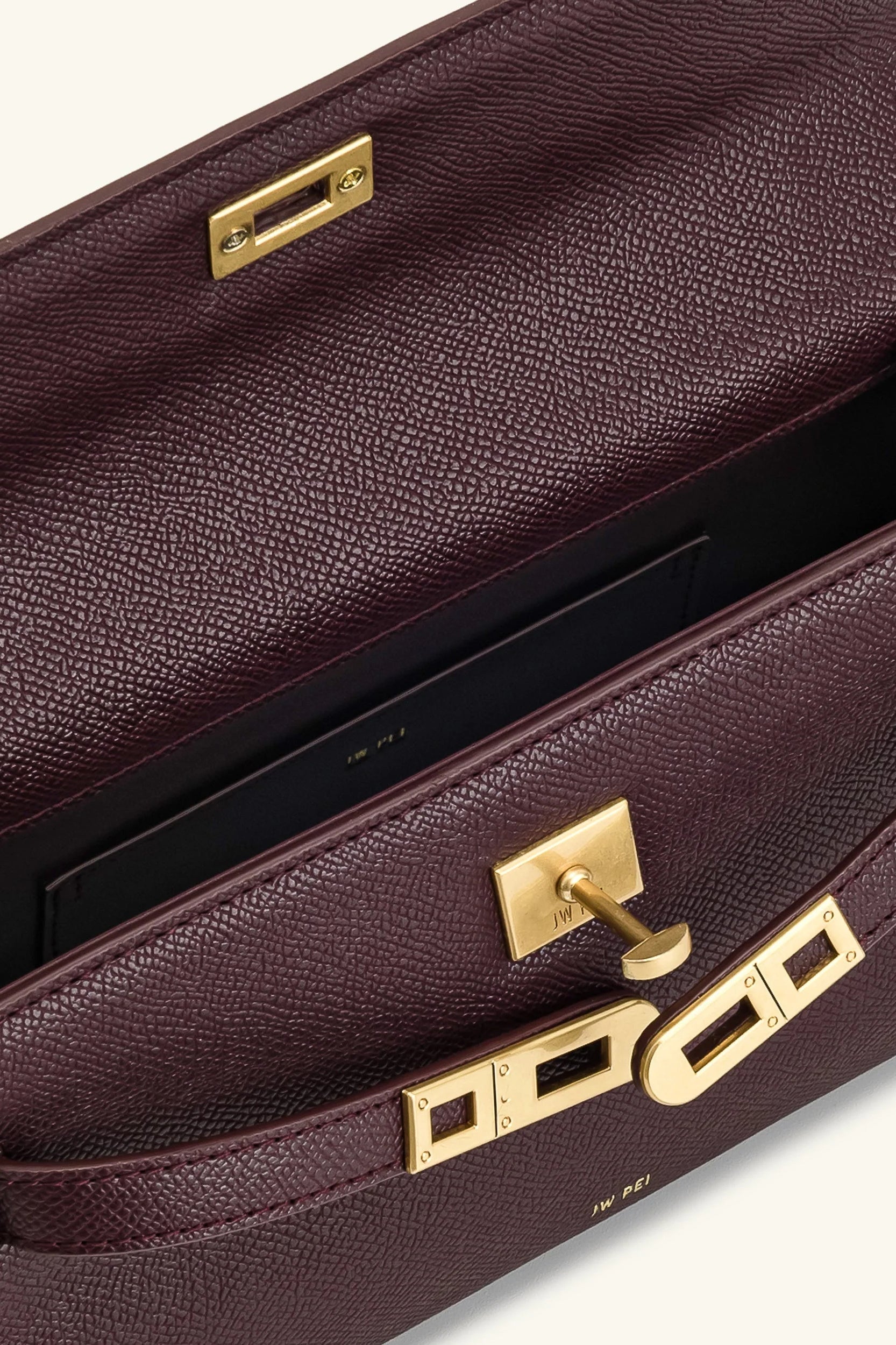 Noor Top Handle Bag Deep Burgundy