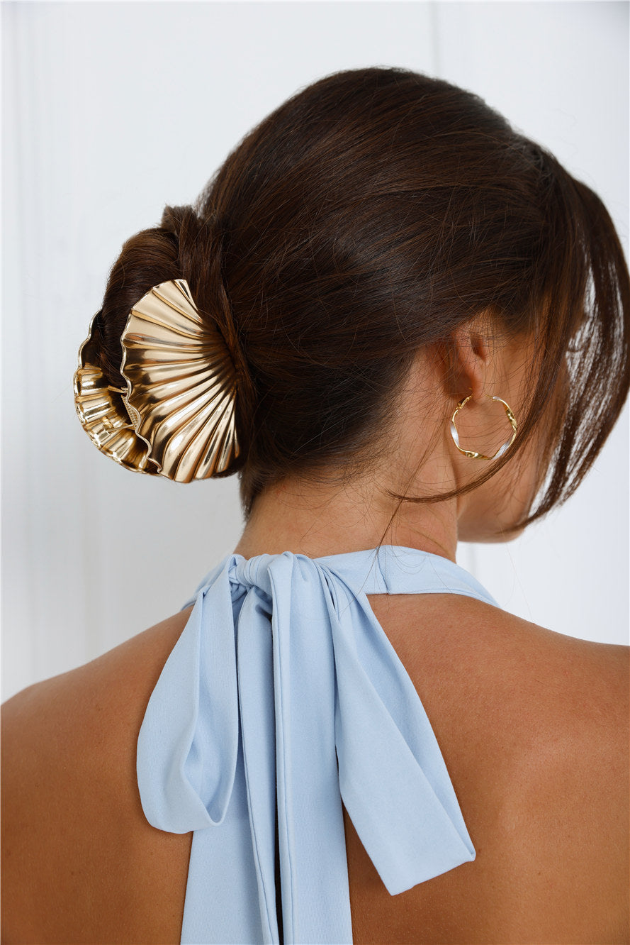 Seaside Muse Hair Claw Gold