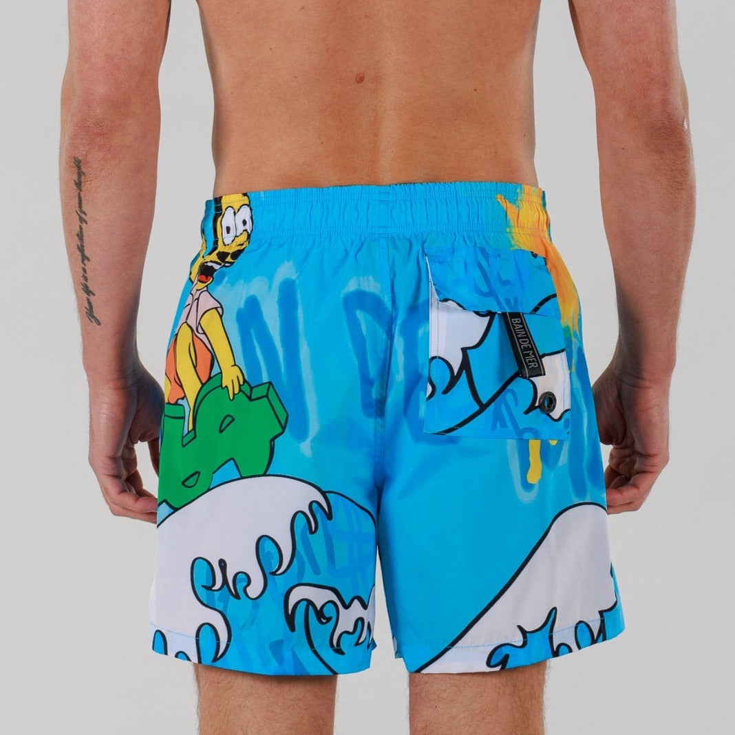 SALIN ALLOVER PRINT BLUE | THE GREAT WAVE