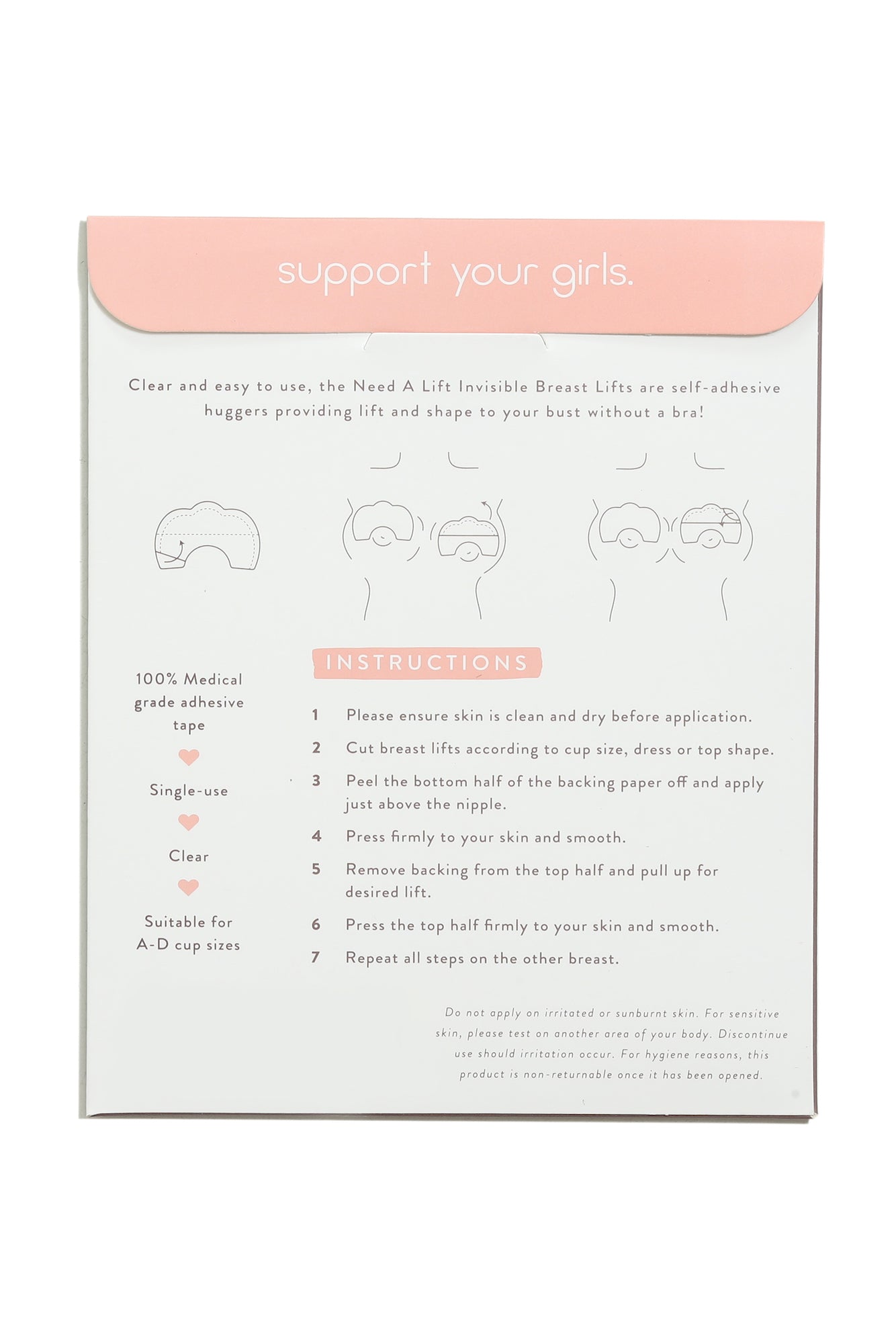 UNDERCOVER Style Helpers Need A Lift Invisible Breast Lifts
