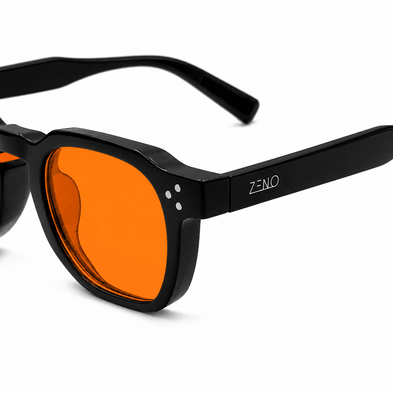 Charlez Black-Orange Blue Light Blocking Glasses