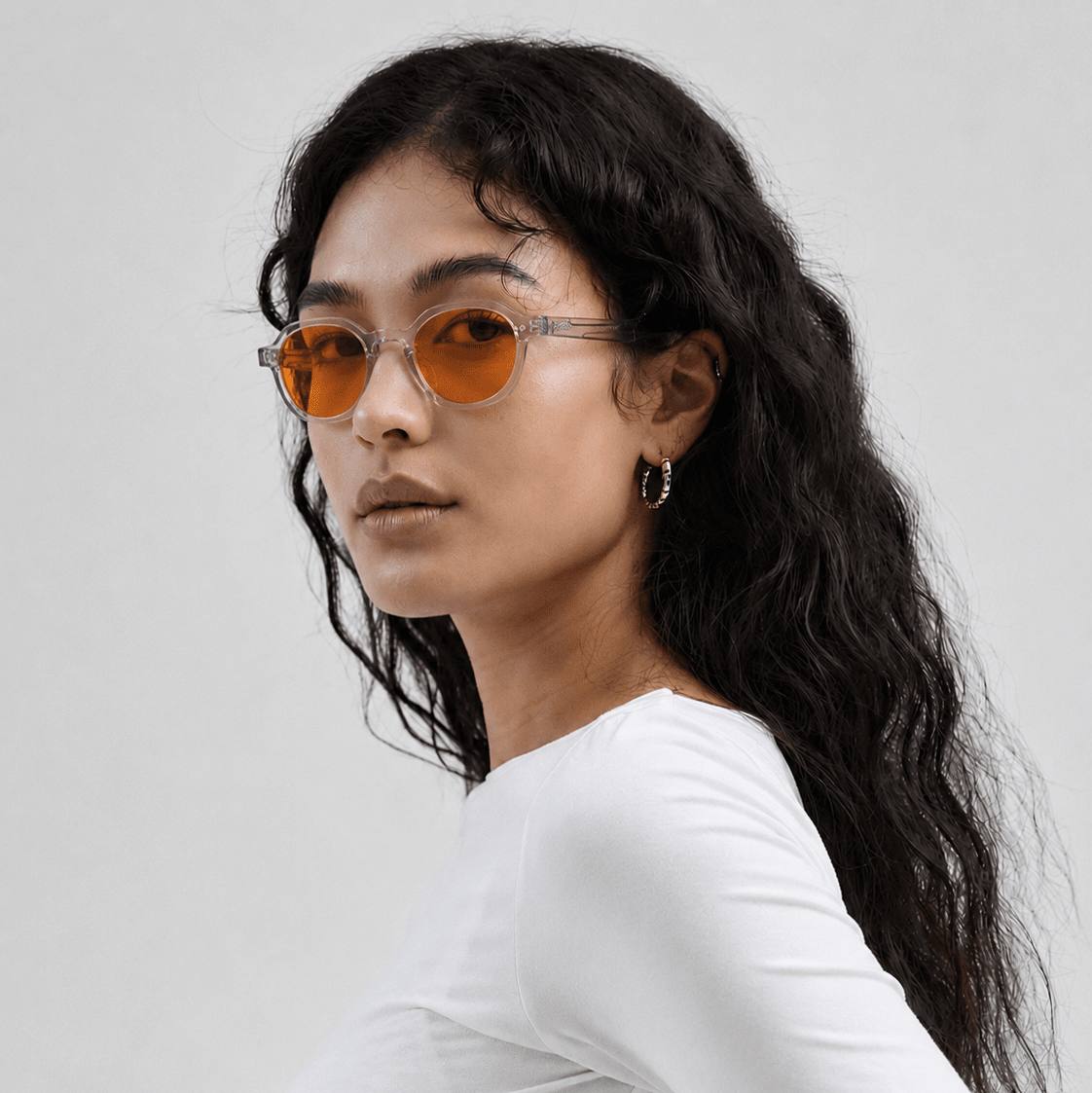 Darwin Blue Light Blocking Glasses – Transparent/Orange