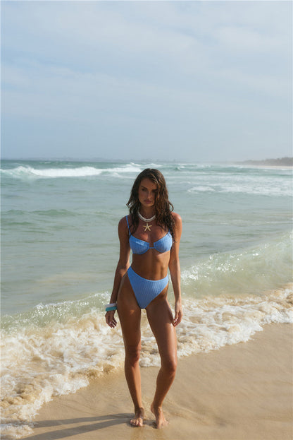 Island Aura Swim Top Blue