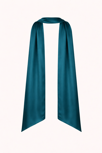 Satin Neck Scarf Teal