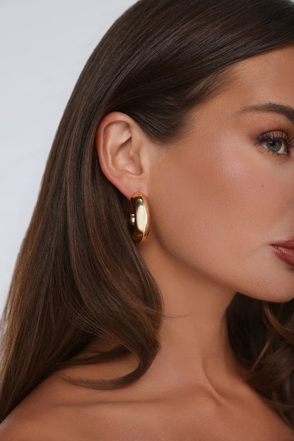 Talk Back Earrings Gold