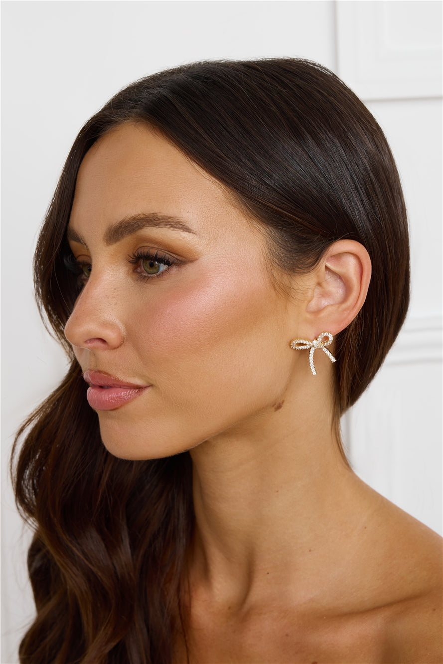 The Only Bow Earrings Gold