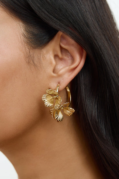 Singing Daisy Earrings Gold