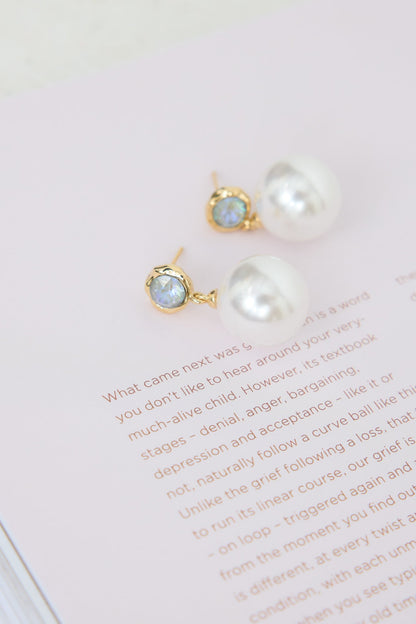 Ocean Water Earrings Gold