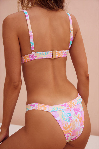 Lush Tropics Swim Bottom Tropical Print