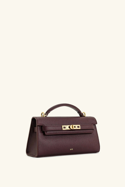 Noor Top Handle Bag Deep Burgundy