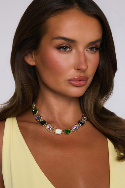 Pretty Glow Necklace Multi Gold