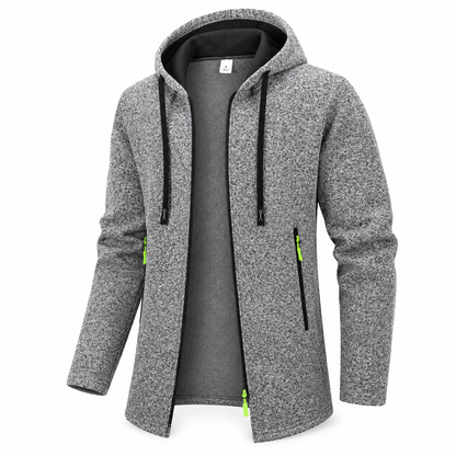 Men’s Hooded Longline Jacket – Fleece Winter Coat | Legacy
