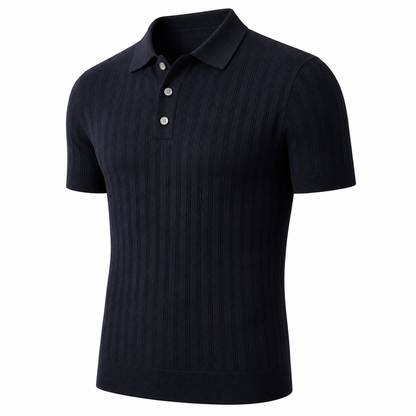 Men’s Knitted Polo Shirt – Old Money Style | Legacy