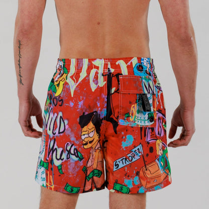 SALIN ALLOVER PRINT RED | Men's Swimwear WILD
