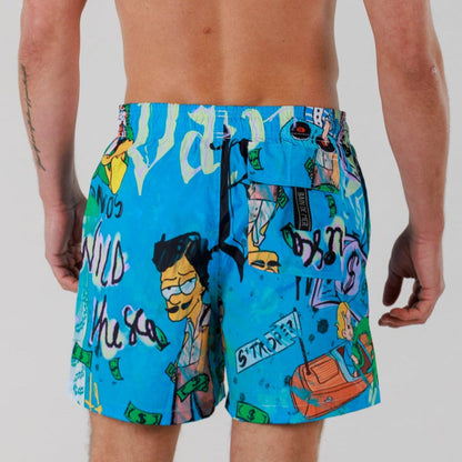 SALIN ALLOVER PRINT BLUE | Men's Swimwear WILD