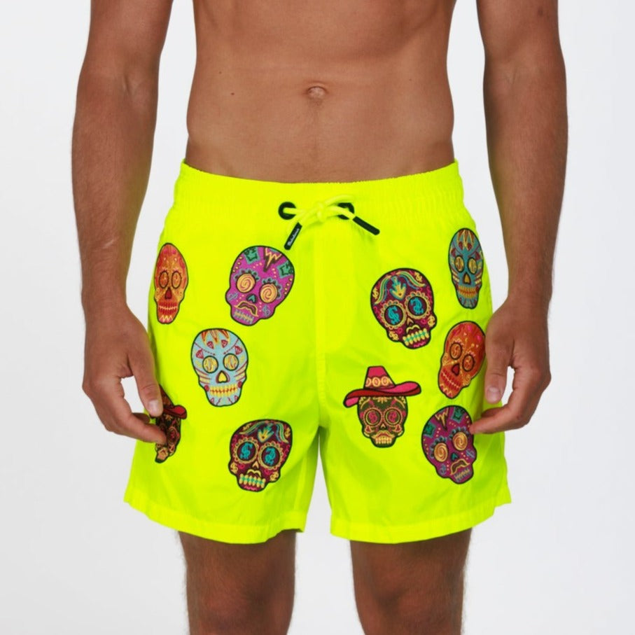 SALIN NEON YELLOW | Men's Swimwear SKULL AO