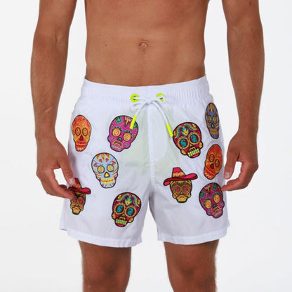 SALIN WHITE | Men's Swimwear SKULL AO