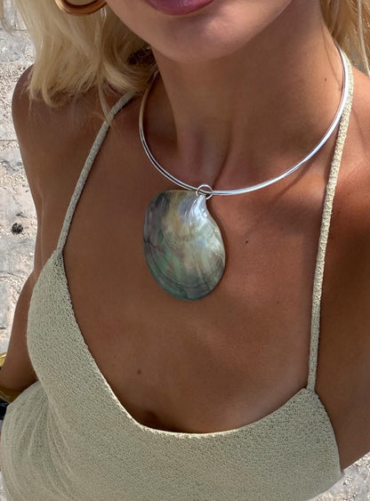Soreia Shell Necklace Silver