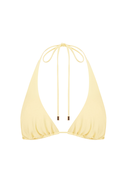 Pietra Triangle Bikini Top - Lemon