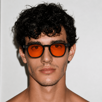 Charlez Black-Orange Blue Light Blocking Glasses