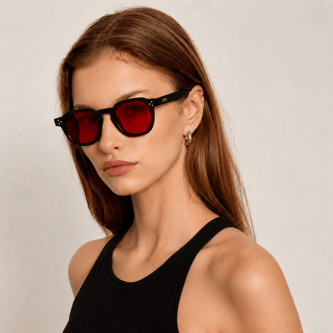 Charlez Black-Red Blue Light Blocking Glasses