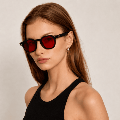 Charlez Black-Red Blue Light Blocking Glasses