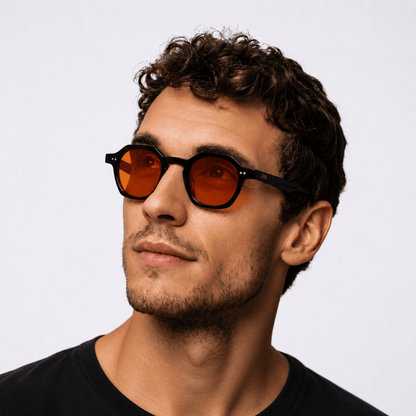 Darvin Blue Light Blocking Glasses – Black/Orange