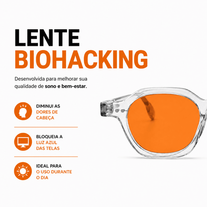 Darwin Blue Light Blocking Glasses – Transparent/Orange