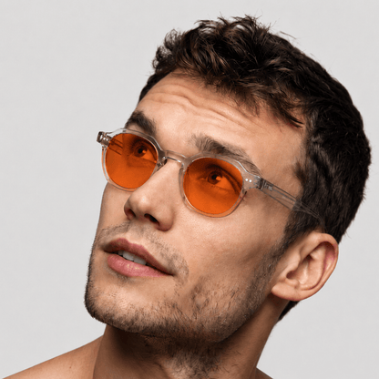 Darwin Blue Light Blocking Glasses – Transparent/Orange