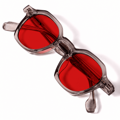 Darvin Blue Light Blocking Glasses – Transparent/Red (Biohacking)