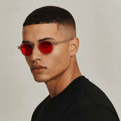 Darvin Blue Light Blocking Glasses – Transparent/Red (Biohacking)