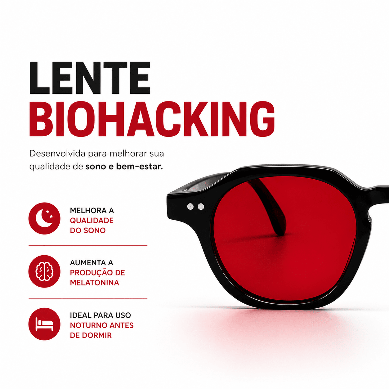 Darvin Black-Red Blue Light Blocking Glasses