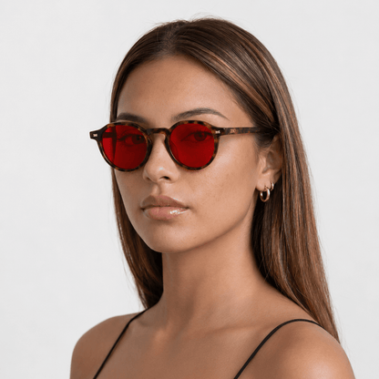 Kozi Blue Light Blocking Glasses – Tortoiseshell/Red