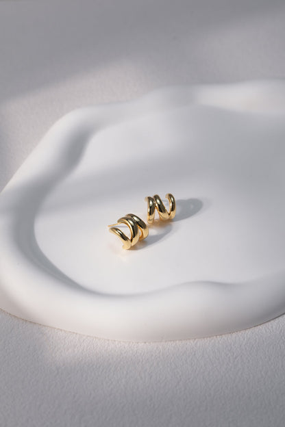 Talk About Me Earrings Gold