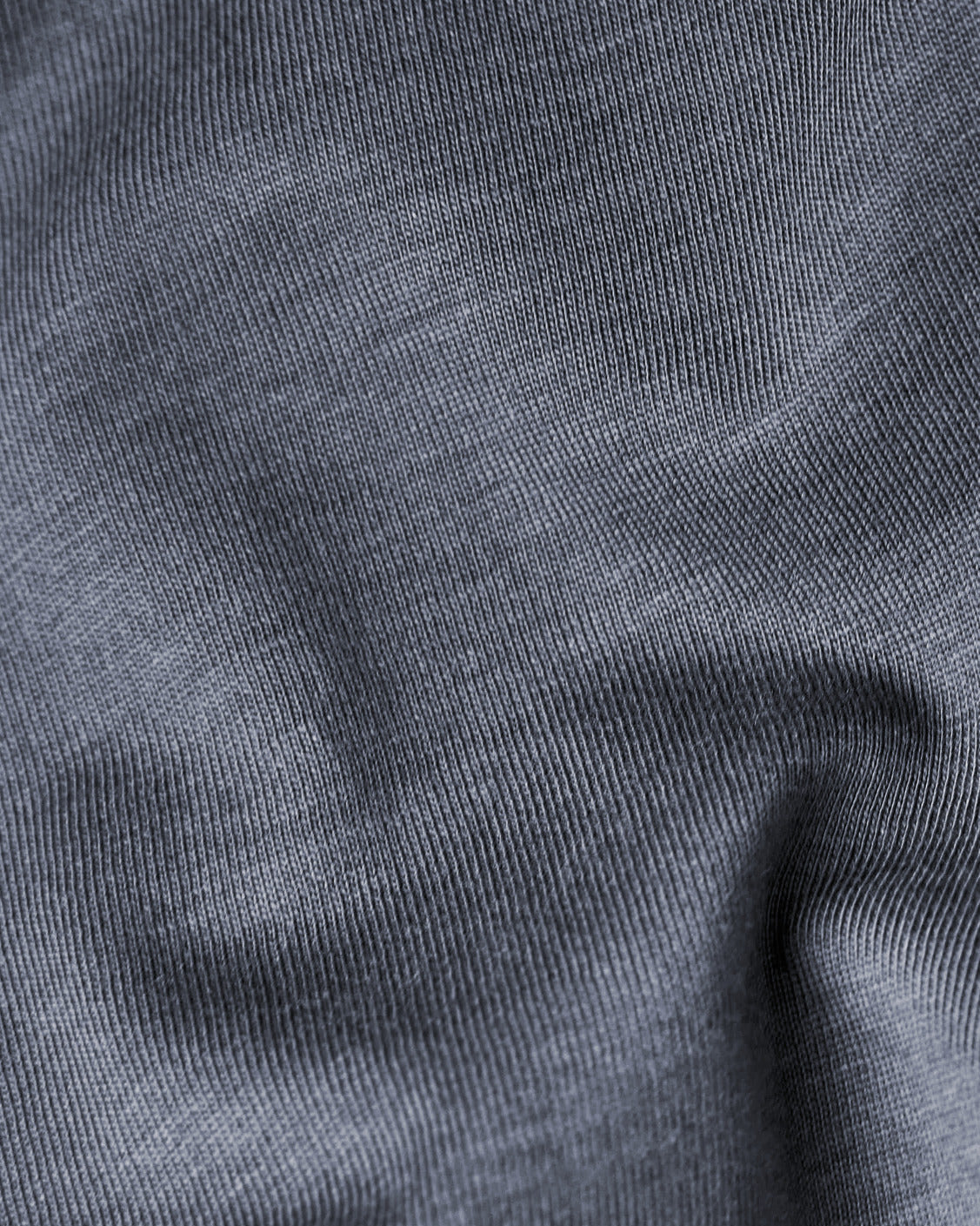 Egyptian Cotton Mock Neck T-Shirt - Grant - Graphite